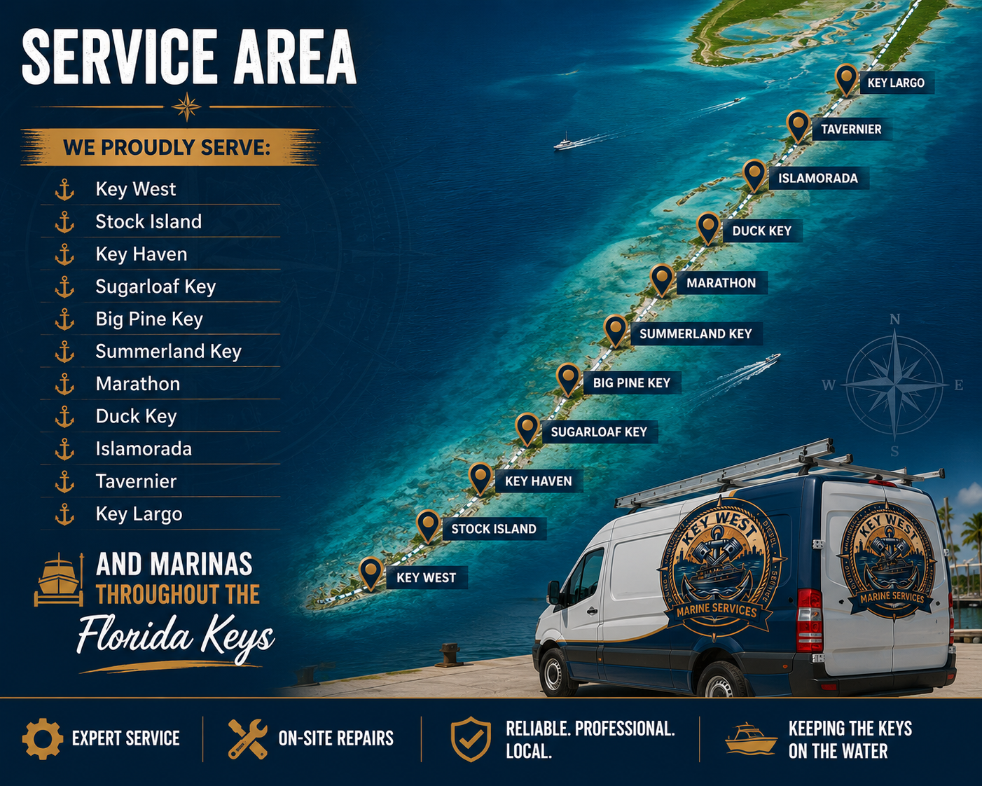 Key West Marine Services -Service Area Key West Marine Services -Service Area